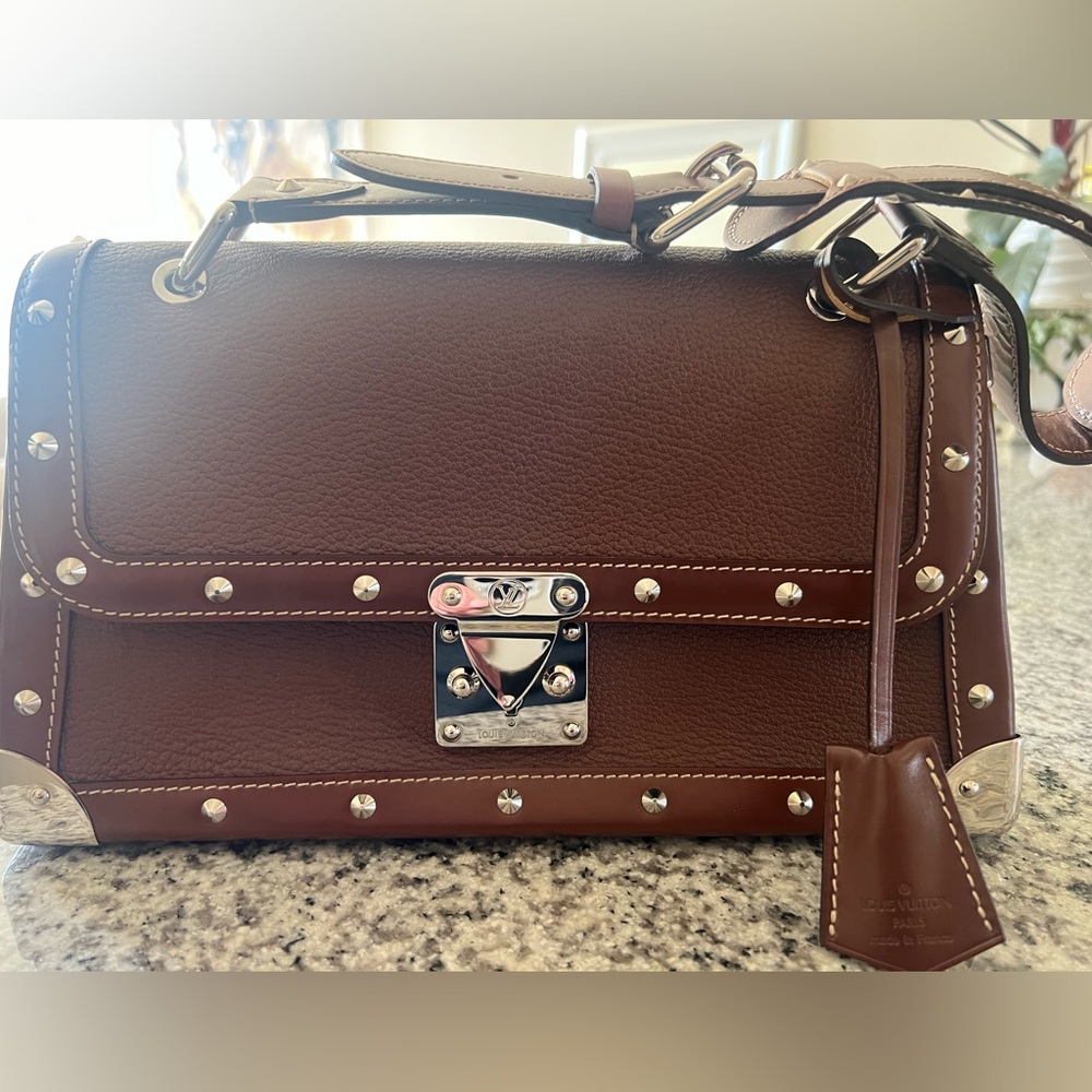 Pristine Louis Vuitton Suhali Le Talentueux Shoulder Bag Brown Sienne